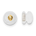 Silicone Sliders 14k YG Mushroom 1 Pair
