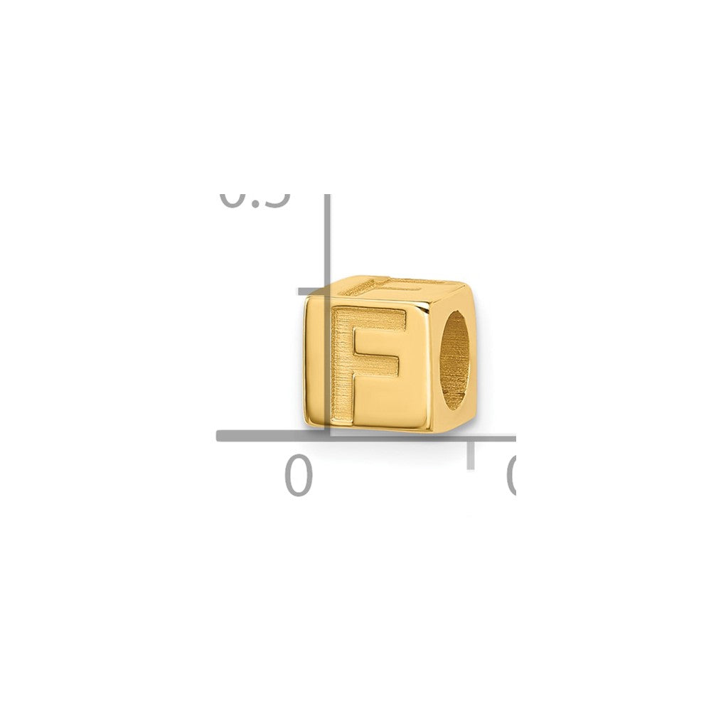 14ky Alphabet Bead Letter F