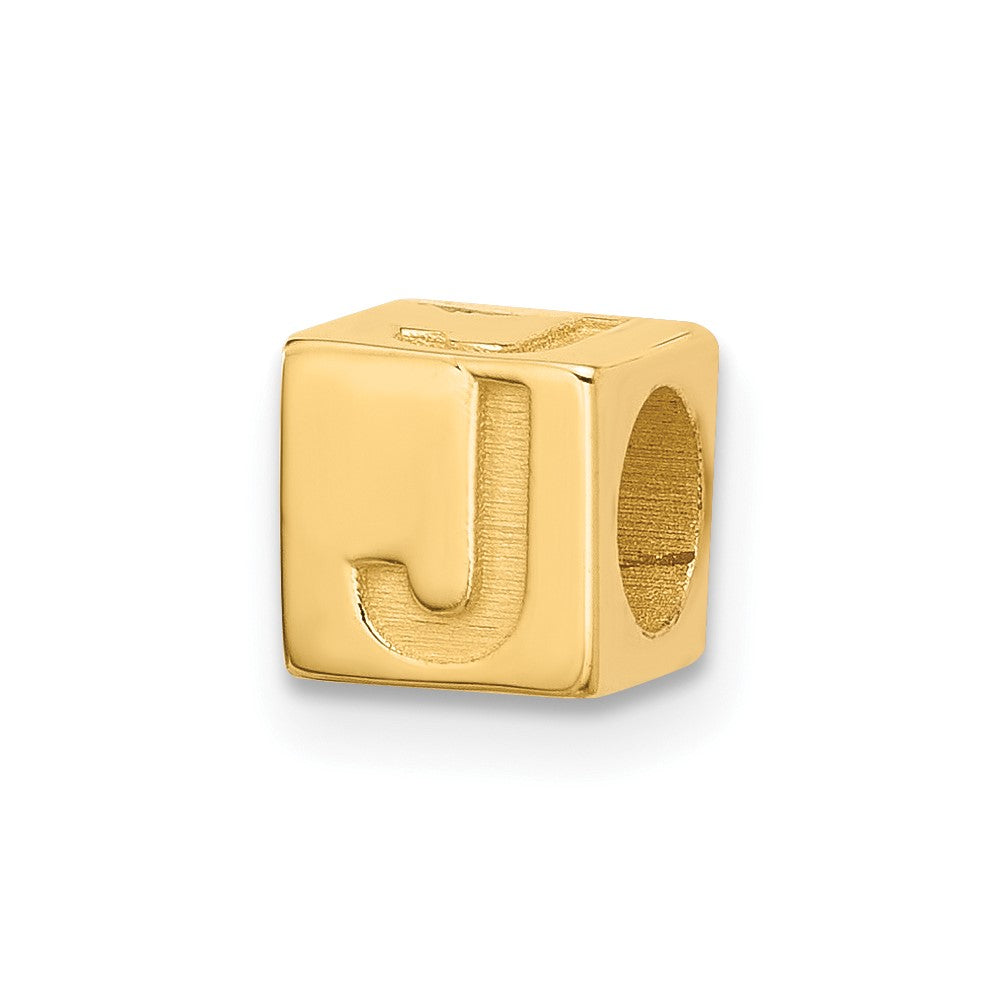 14ky Alphabet Bead Letter J
