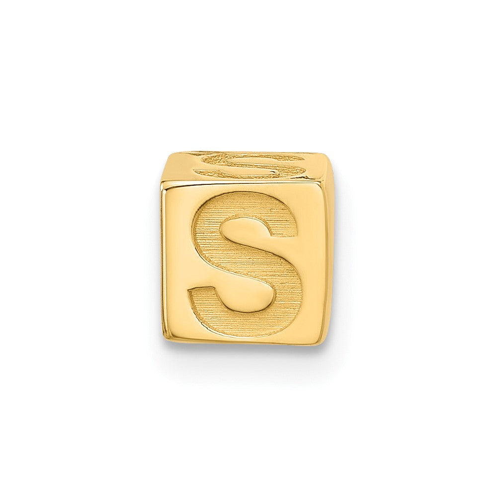 14ky Alphabet Bead Letter S