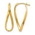 14k Small Twisted Earrings