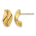 14k Polished Fancy Post Earrings