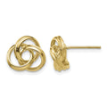 14k Polished Love Knot Post Earrings