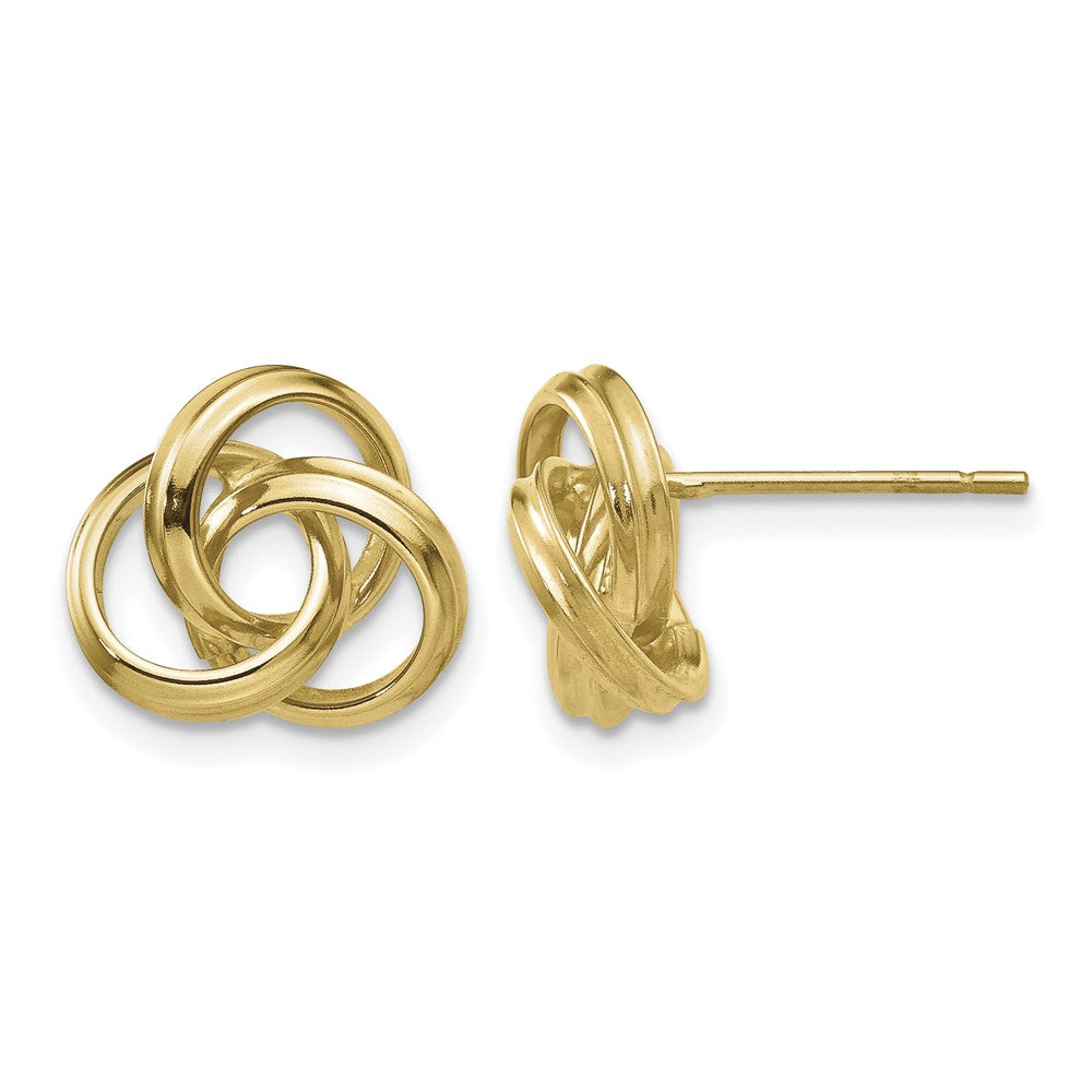 14k Polished Love Knot Post Earrings