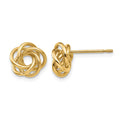 14k Polished Knot Post Earrings