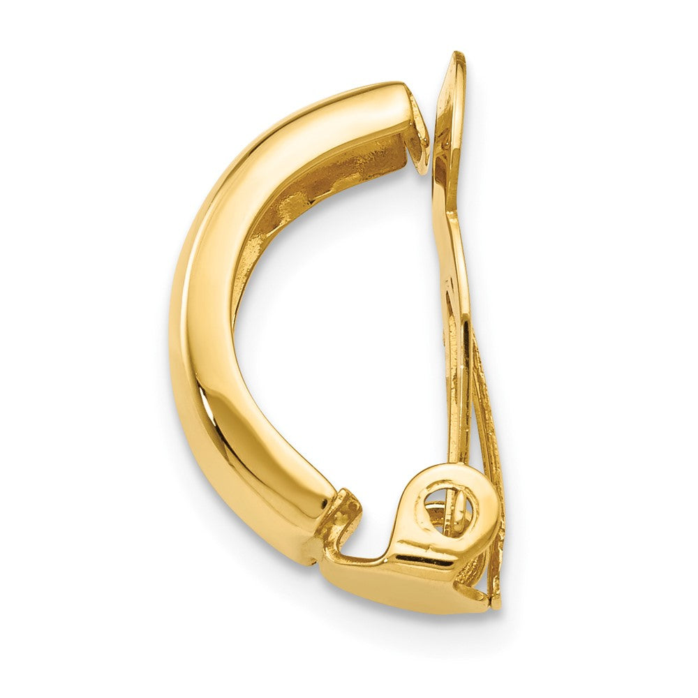 Single 14k Non-Pierced Polished Earring