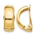 14k Non-Pierced Polished Earrings