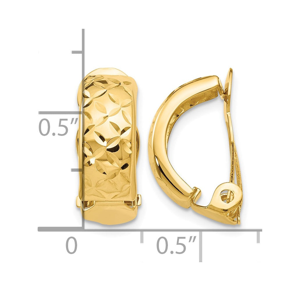 14k Non-Pierced Earrings